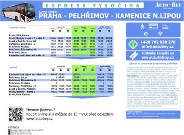 Jízdní řád linky 350804 s platností od 8.5.2025